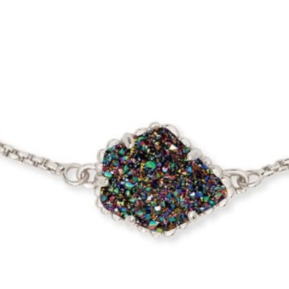 Kendra Scott Theo bracelet genuine drusy in multi colored hue. Adjustable. NWT. - Picture 2 of 5